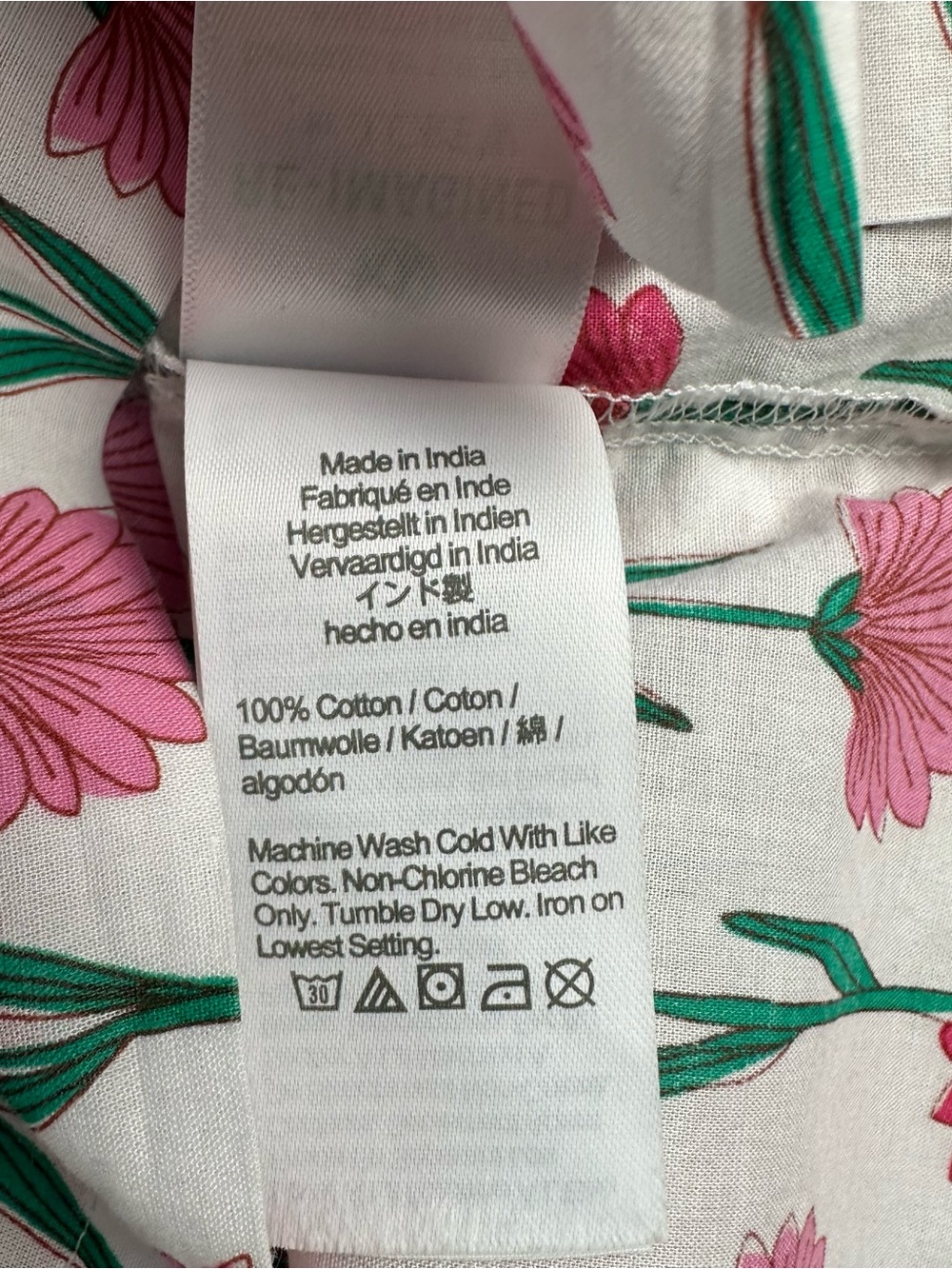J.Crew Pink Floral Cotton Peasant Blouse Women’s Size M - Picture 11 of 13